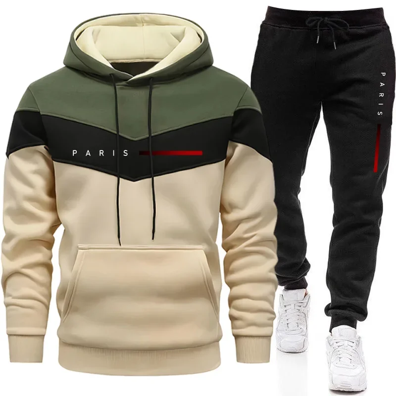 ชุดฮู้ดดี้แฟชั่นผู้ชายสไตล์ปาร - Jogger Sweatpants Men บทวิจารณ์และราคา