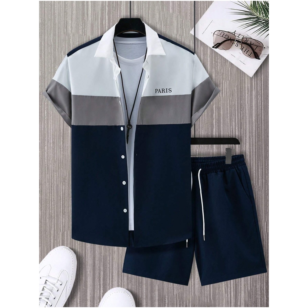 ชุดแฟชั่นผู้ชาย สีน้ำเงินและขา - Men'S Fashion Formal บทวิจารณ์และราคา