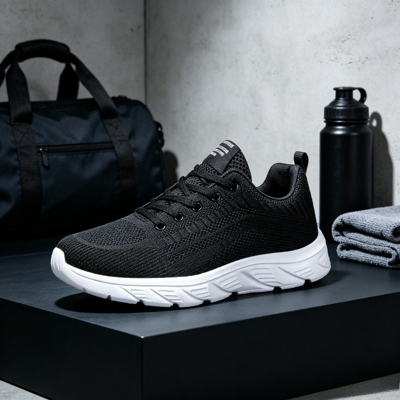 รองเท้าผ้าใบถักสำหรับผู้ชาย ระ - Casual Sneakers Men บทวิจารณ์และราคา