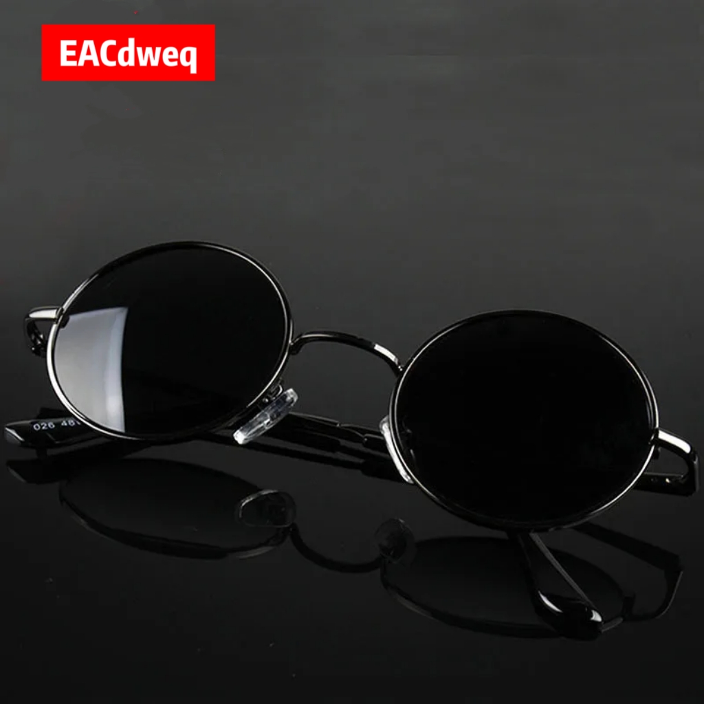 แว่นกันแดดทรงกลมสไตล์เรโทรวินเ - Men'S Fashion Round Glasses บทวิจารณ์และราคา