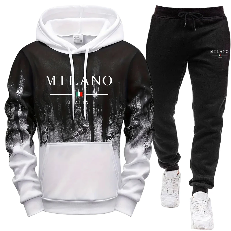 ชุดผู้ชาย/เสื้อฮู้ด/กางเกง ฤดู - Jogger Sweatpants Men บทวิจารณ์และราคา
