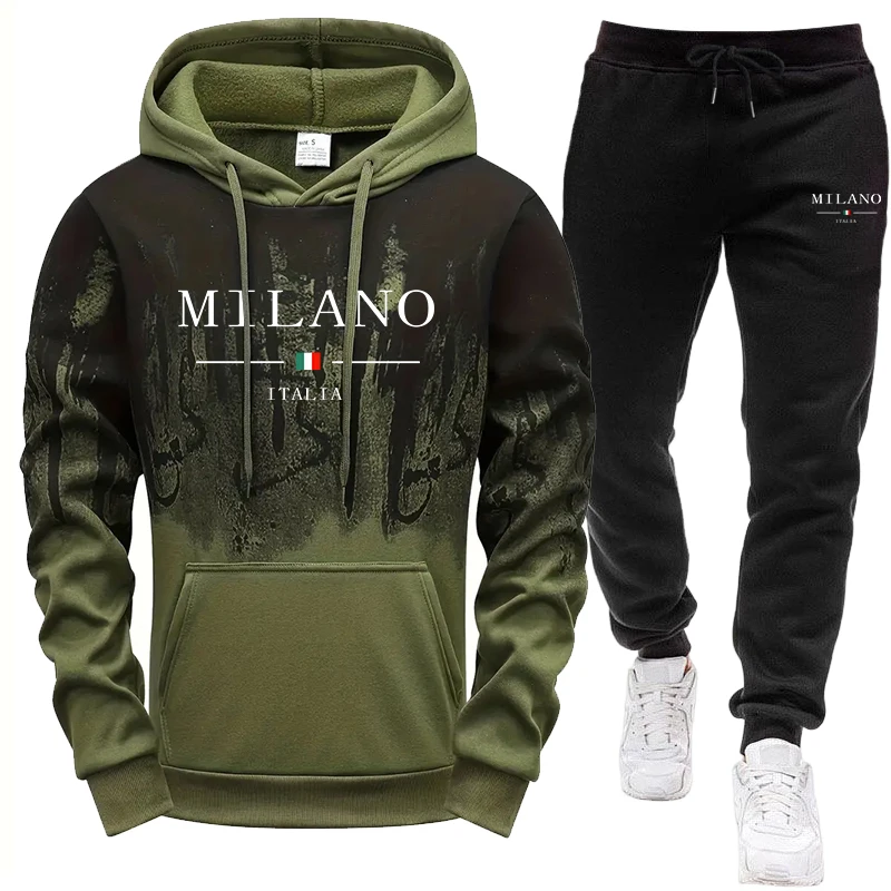 ชุดผู้ชาย/เสื้อฮู้ด/กางเกง ฤดู - Jogger Sweatpants Men บทวิจารณ์และราคา